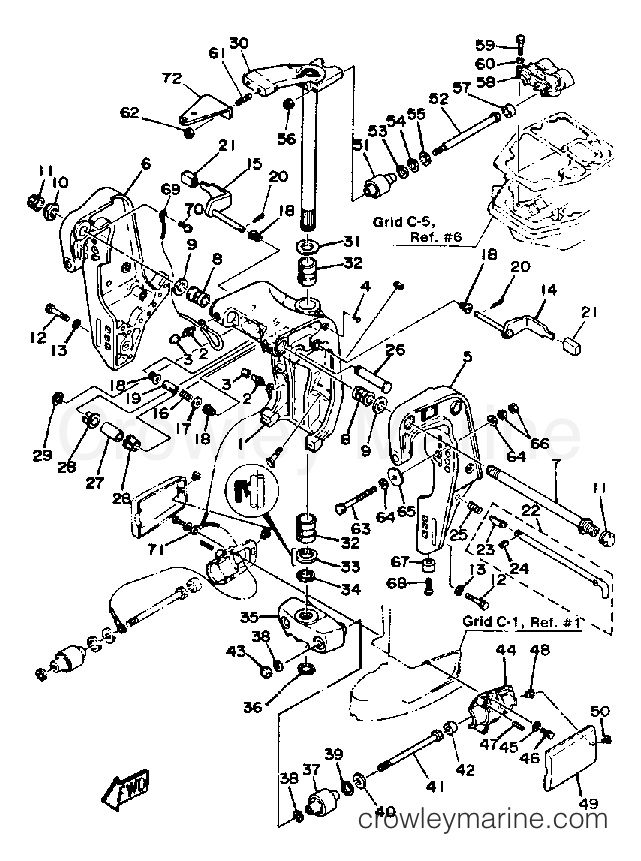 Yamaha Motors 90ETLJ - BRACKET