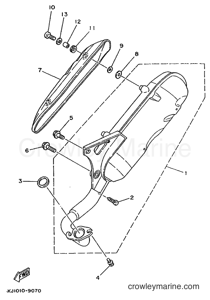 1995 Scooter YE80 - YE80 (4RG1) [999] - EXHAUST