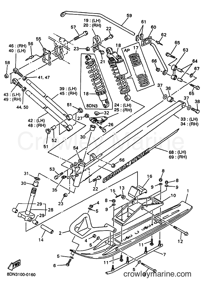Yamaha Motors SRX700S (8DW3) [020] - SKI