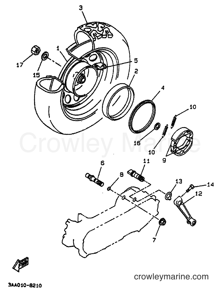 1994 Scooter CW50 - CW50 (4EY2) [999] - REAR WHEEL