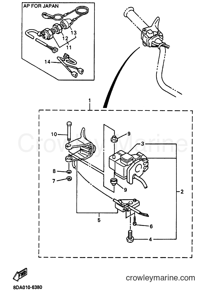 Yamaha Motors SX500R (8CT2) [030] - HANDLE SWITCH & LEVER