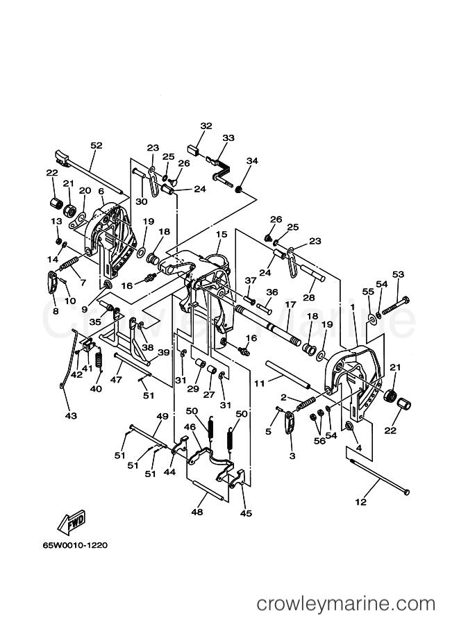 Yamaha Motors F25A (65W0) [480] - BRACKET 1