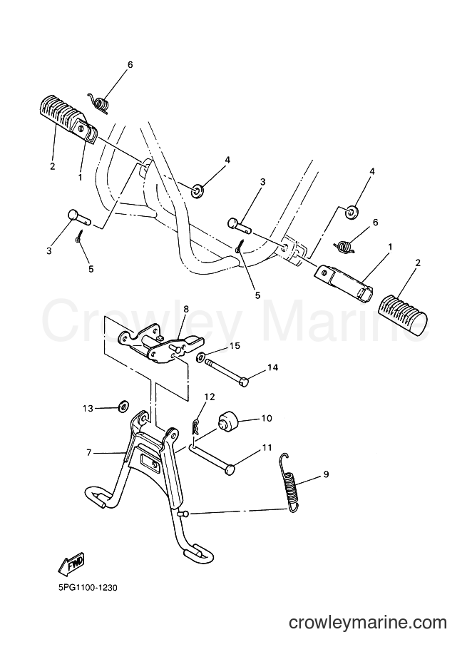 2002 Dirt Bike PW50 - PW50 (5PG3) [030] - STAND & FOOTREST