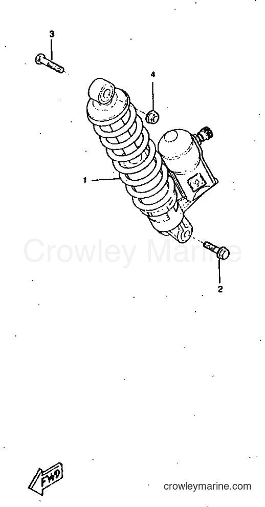 1997 Scooter CW50RSX - CW50RSX (5AA1) [999] - REAR SUSPENSION