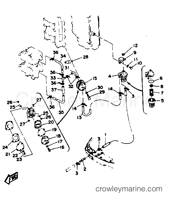 Yamaha Motors L130TXRP - FUEL SYSTEM 1