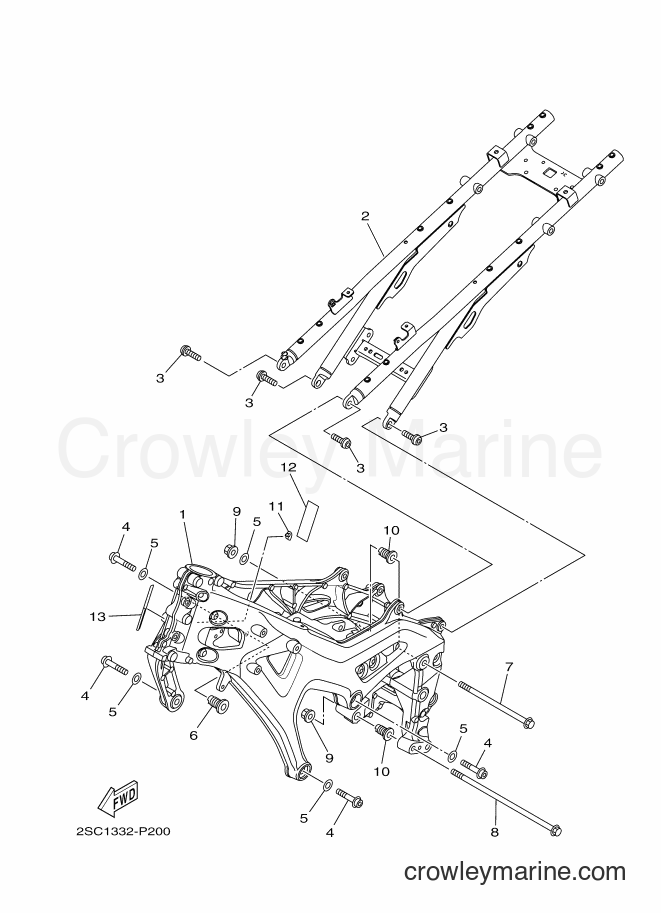 2017 Street Bike MT09TRA - MT09TRA (2SCL) [060] - FRAME