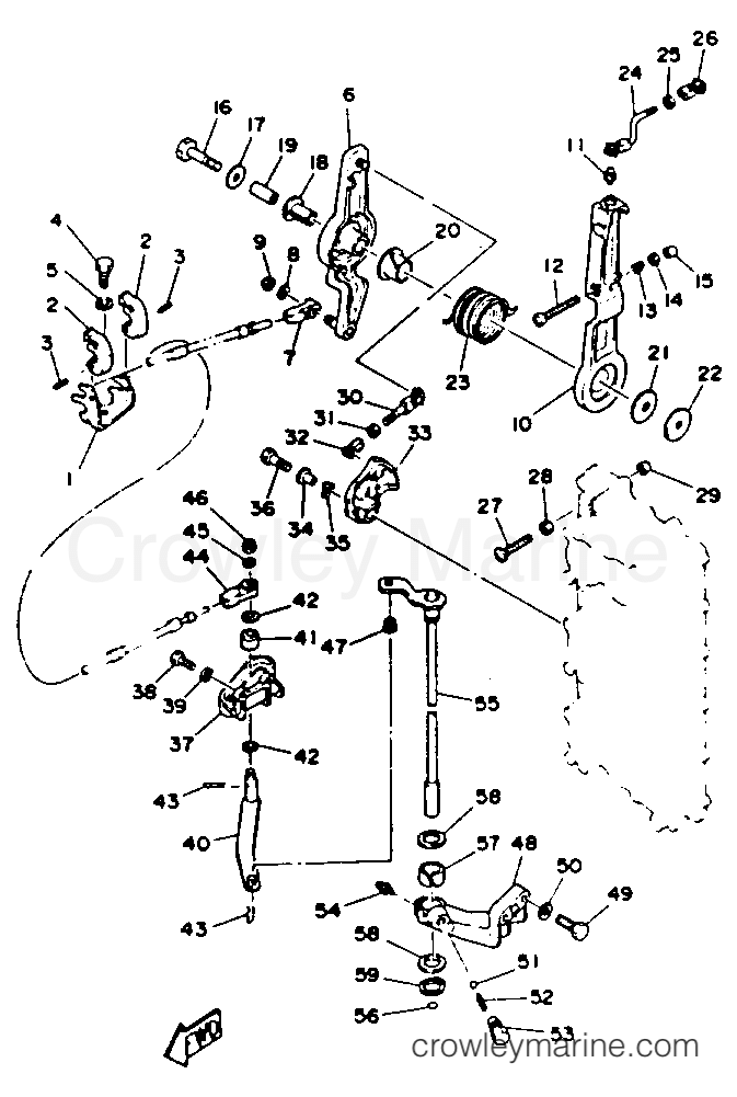 Yamaha Motors P150TLRR - CONTROL ENGINE