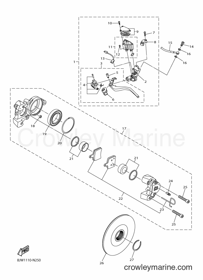 Yamaha Motors SRV10MS2 (8KT2) [010] - BRAKE