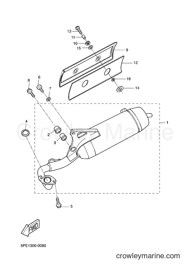 2007 Scooter YQ50 - YQ50 (3C6F) [070] - EXHAUST 2