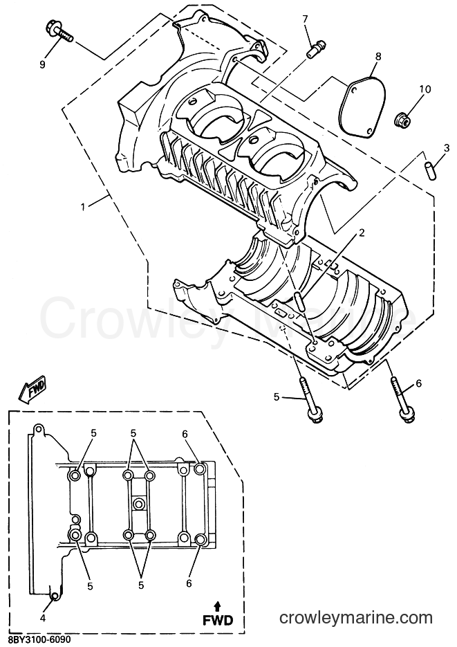 Yamaha Motors ET410TR (8BY7) [020] - CRANKCASE