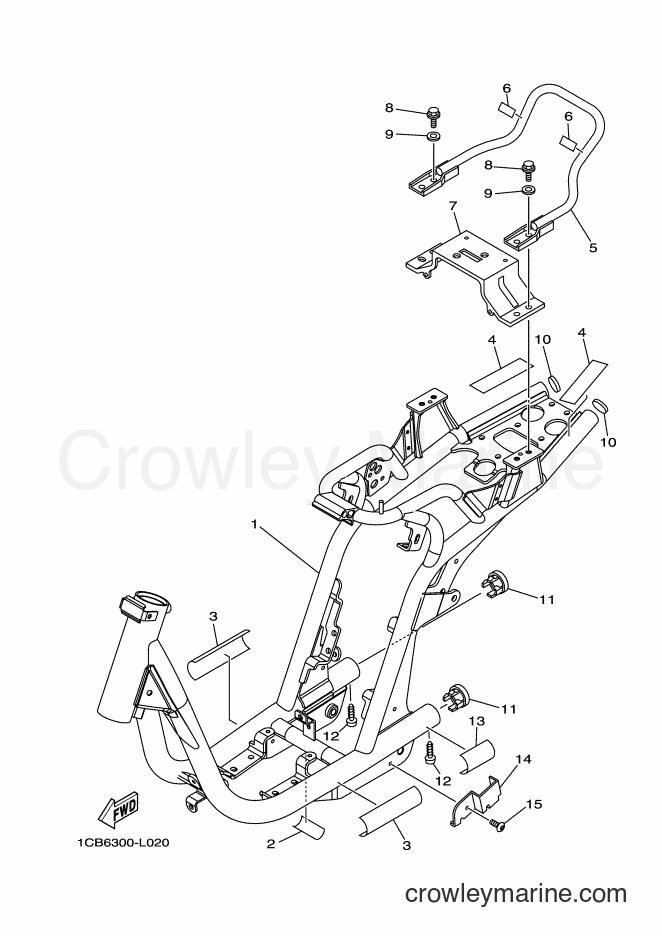 Yamaha Motors ED06 (1CB7) [010] - FRAME
