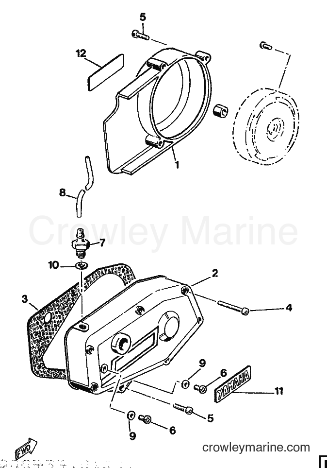 1989 Scooter ME50 - ME50 (3UD1) [999] - CRANKCASE COVER 1