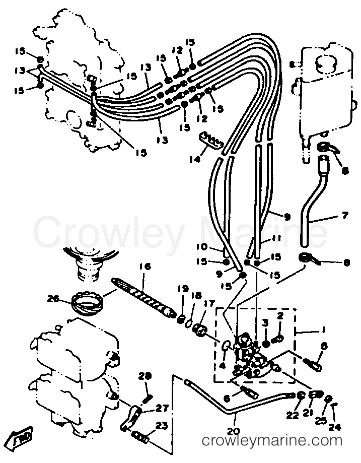Yamaha Motors L130TXRR - OIL PUMP