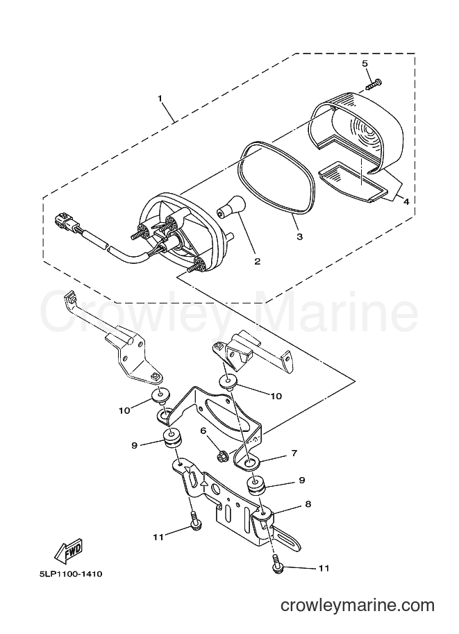 2001 ATV YFM660R - YFM660R (5LP2) [010] - TAILLIGHT 2