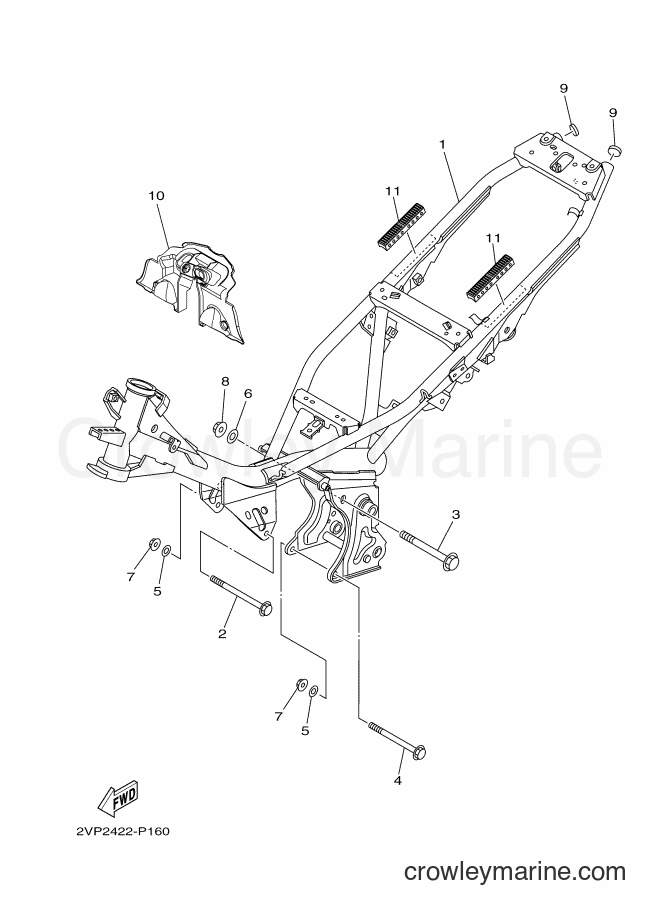 Yamaha Motors T115FSEC (2VP2) [010] - FRAME