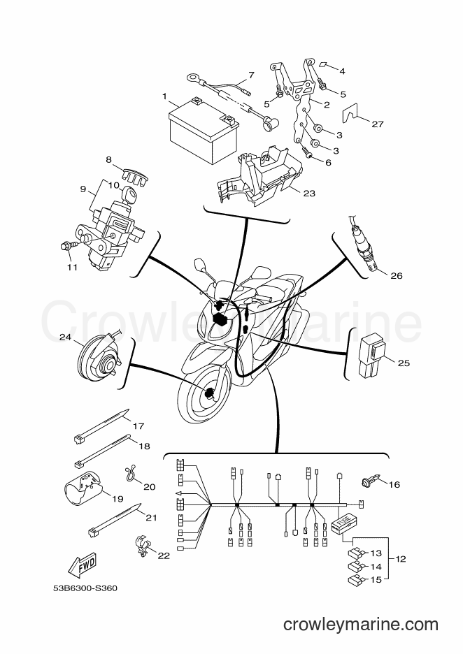 Yamaha Motors HW125 (53B6) [050] - ELECTRICAL 2