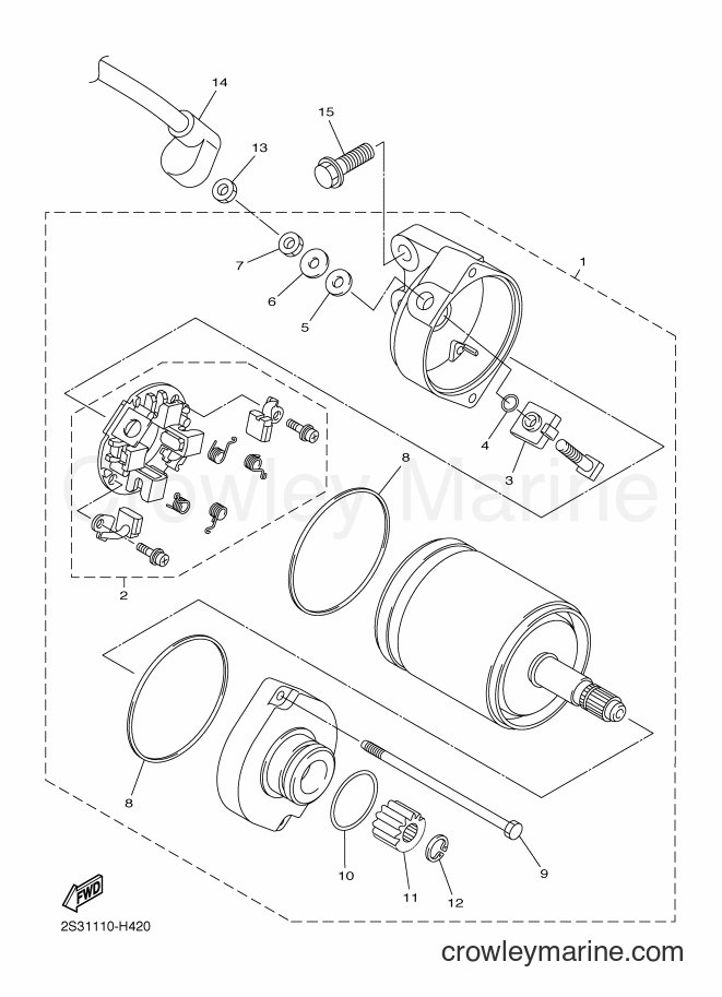 Yamaha Motors VMX17 (2CEU) [010] - STARTING MOTOR