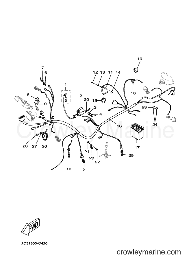 Yamaha Motors DT50R (2C2C) [010] - ELECTRICAL 1