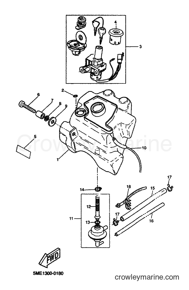 2000 Scooter YQ100 - YQ100 (5ME1) [060] - FUEL TANK