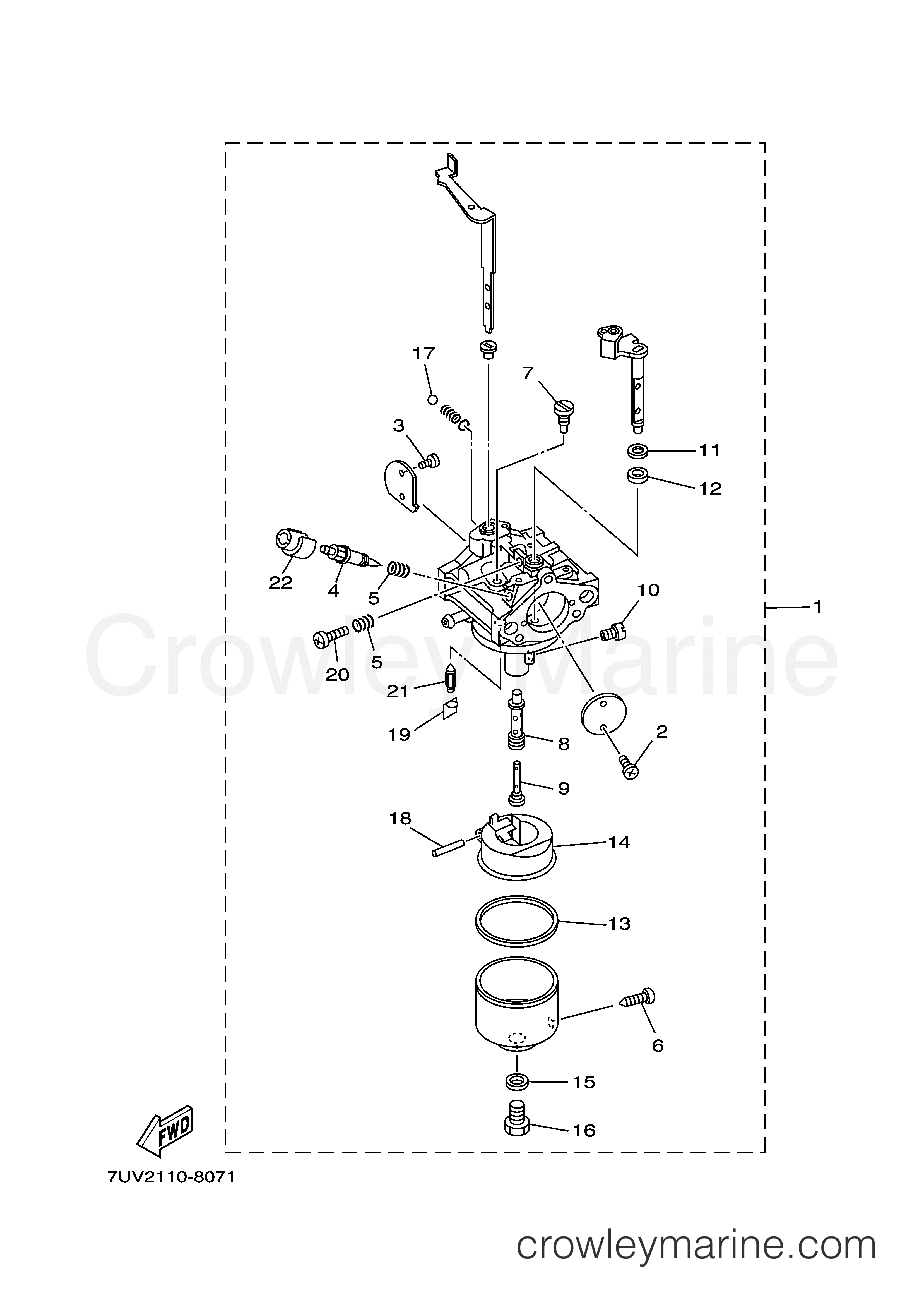 Yamaha Motors MZ360K2UPR - CARBURETOR 1