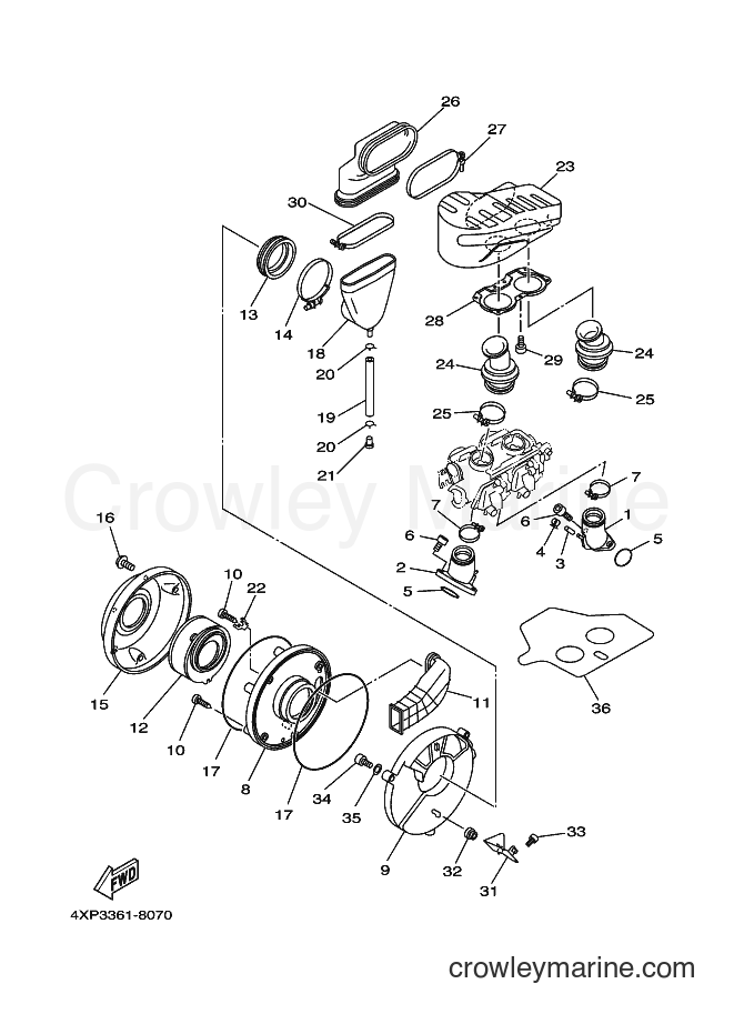 Yamaha Motors XVS650 (4VRE) [120] - INTAKE