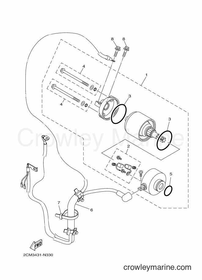 Yamaha Motors MW125A (2CMS) [020] - STARTING MOTOR