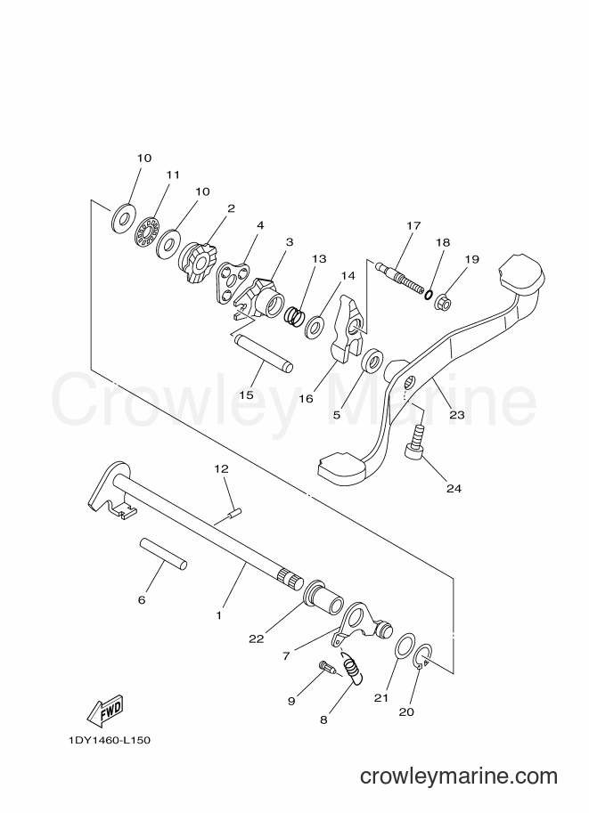 Yamaha Motors T115FSEC (2SU4) [010] - SHIFT SHAFT