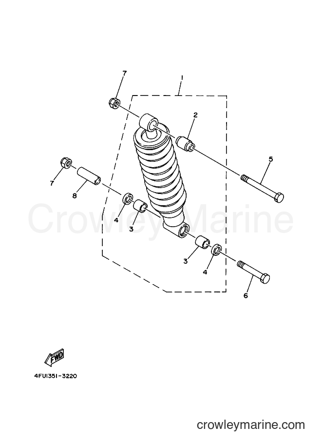 2002 Dirt Bike TDR125 - TDR125 (5ANC) [020] - REAR SUSPENSION