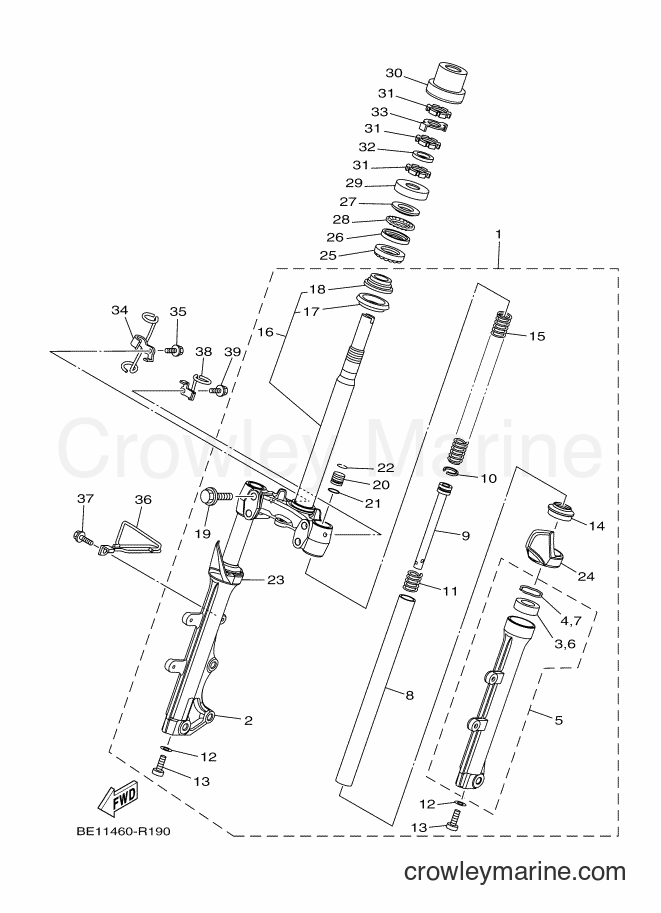 Yamaha Motors AL125FC (BE11) [010] - STEERING