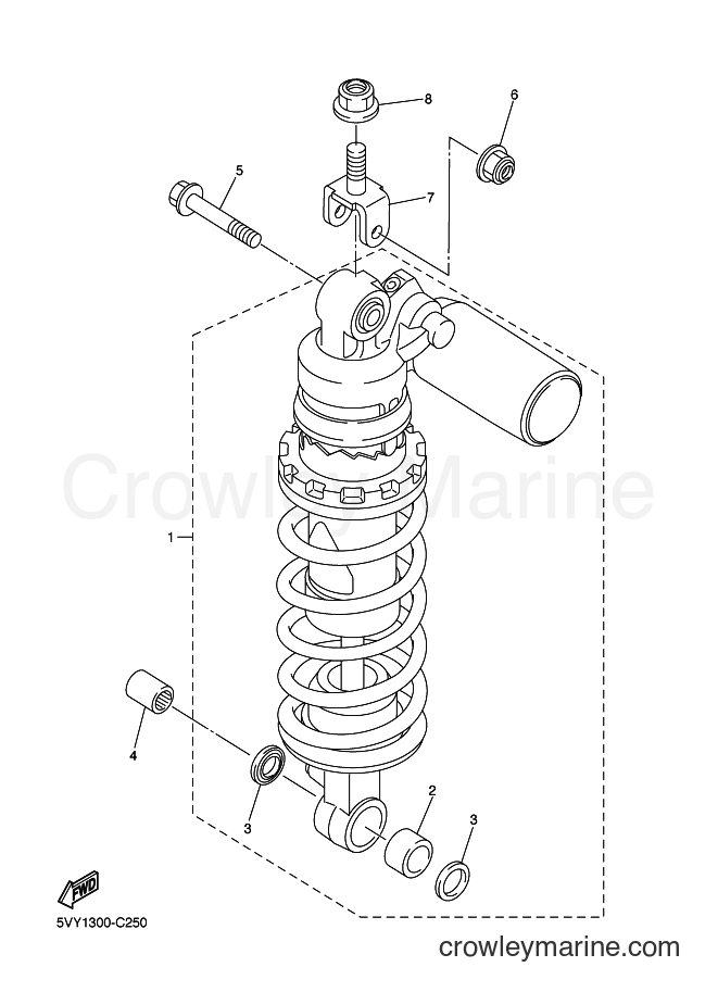 Yamaha Motors YZF-R1 (5VY1) [010] - REAR SUSPENSION