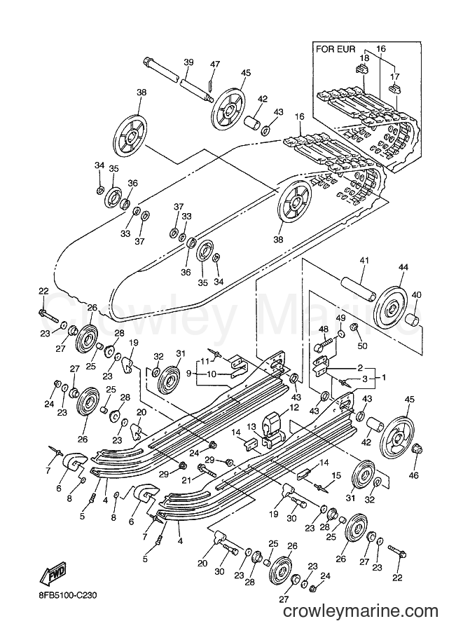 2004 Snowmobile SXV70ER - SXV70ER (8FB5) [020] - TRACK SUSPENSION 1
