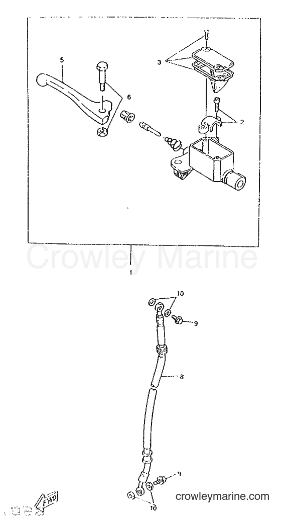 1996 Scooter CW50 - CW50 (4VV2) [999] - FRONT MASTER CYLINDER