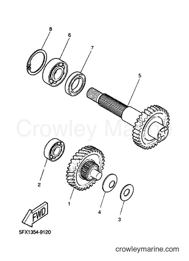 2000 Scooter EW50 - EW50 (5LH1) [010] - TRANSMISSION