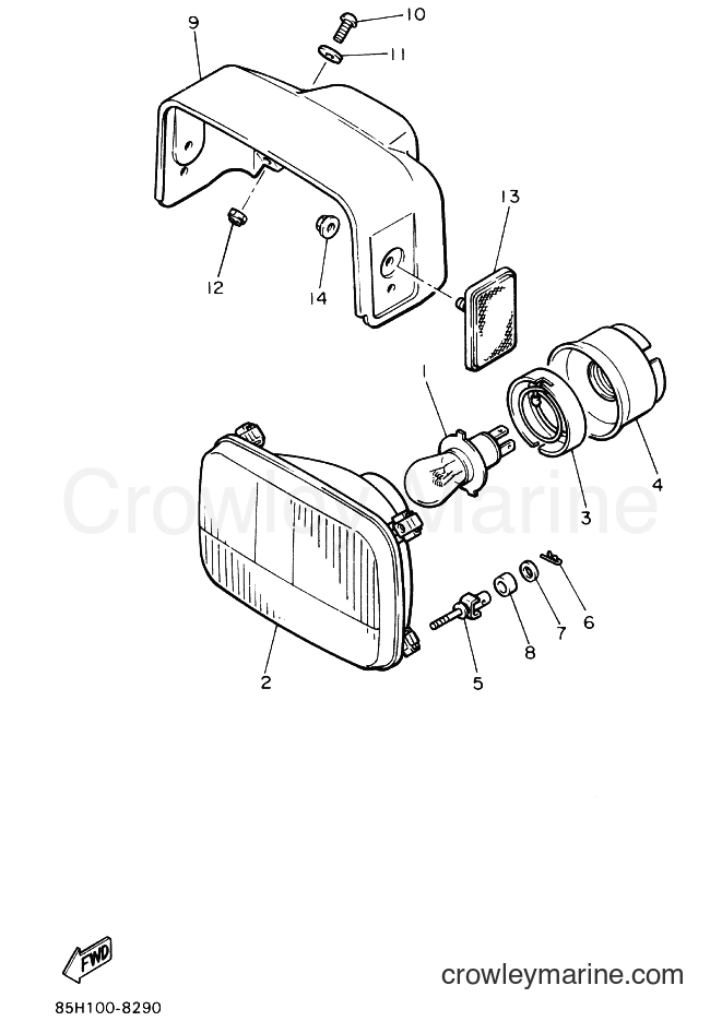 Yamaha Motors SV80 (85Y1) [010] - HEADLIGHT