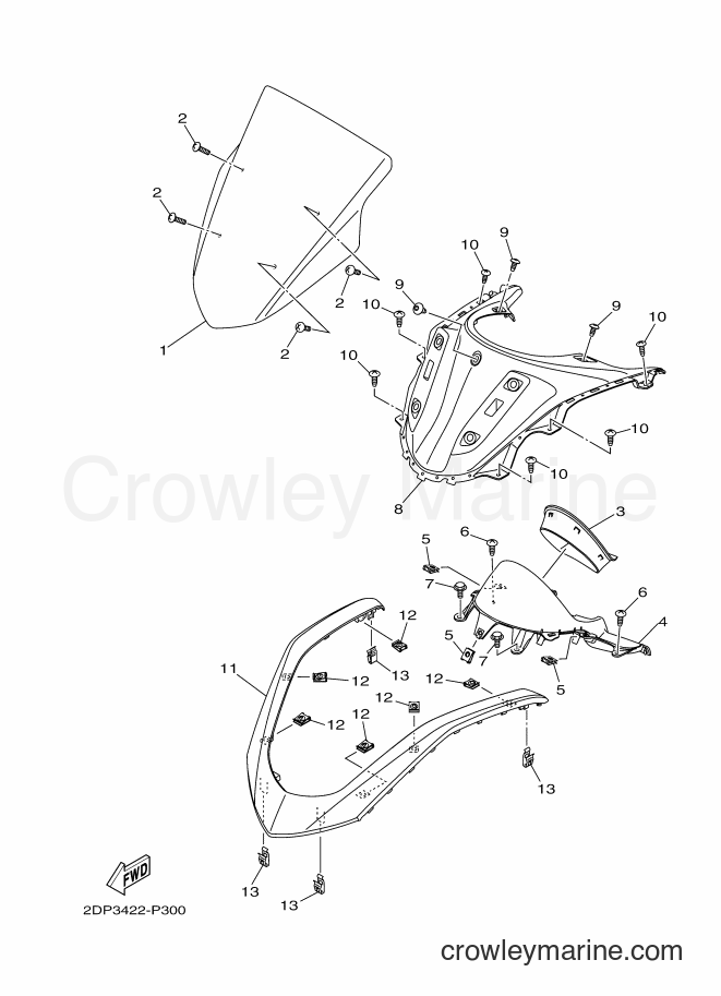 2017 Street Bike GPD150-A - GPD150-A (2DP8) [010] - WINDSHIELD