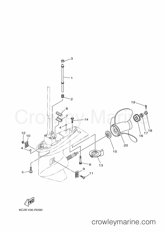 Yamaha Motors FT60GET (6C6E) [050] - LOWER CASING & DRIVE 2