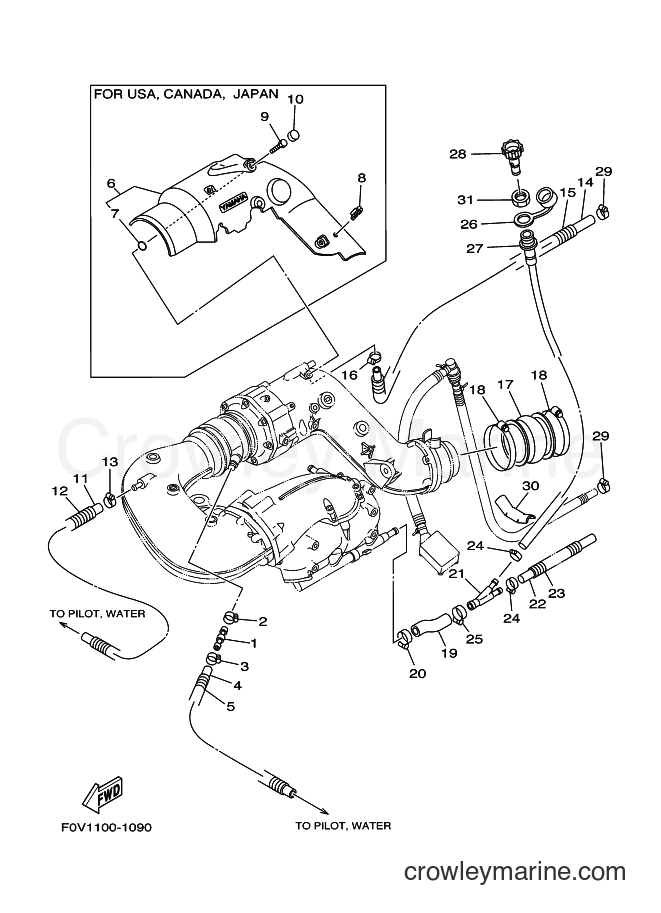 Yamaha Motors XA1200-A (F0V4) [01A] - EXHAUST 2
