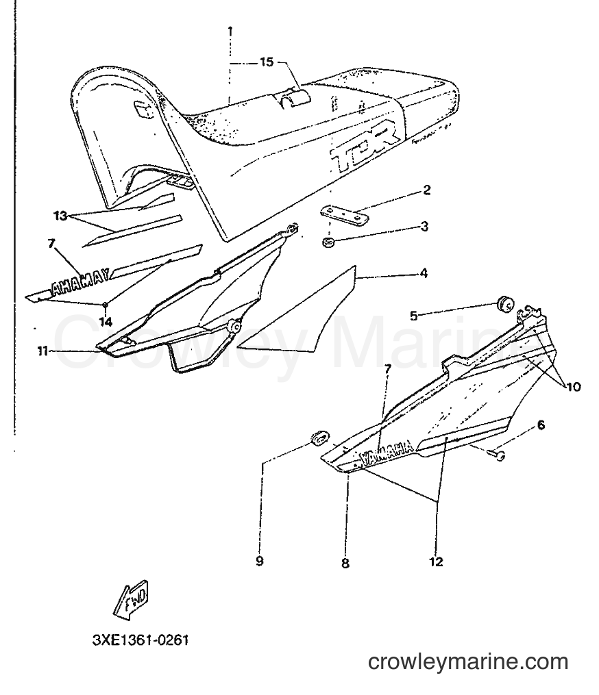 Yamaha Motors TDR125 (3XD1) [999] - SEAT