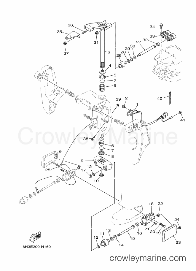 Yamaha Motors 60FETL (6CUJ) [050] - BRACKET 2