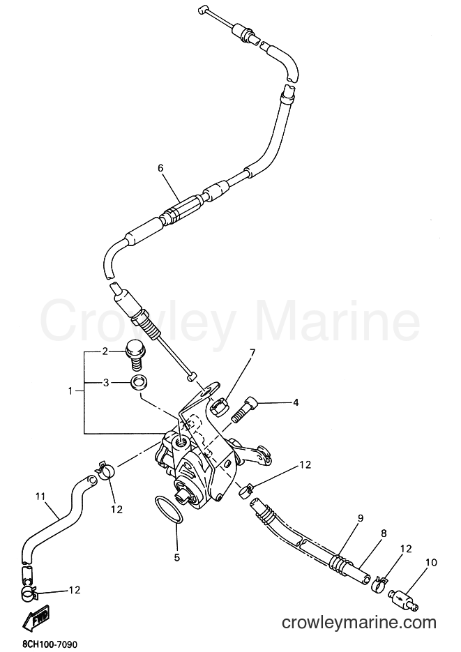 1997 Snowmobile VX700SX - VX700SX (8CH1) [020] - OIL PUMP