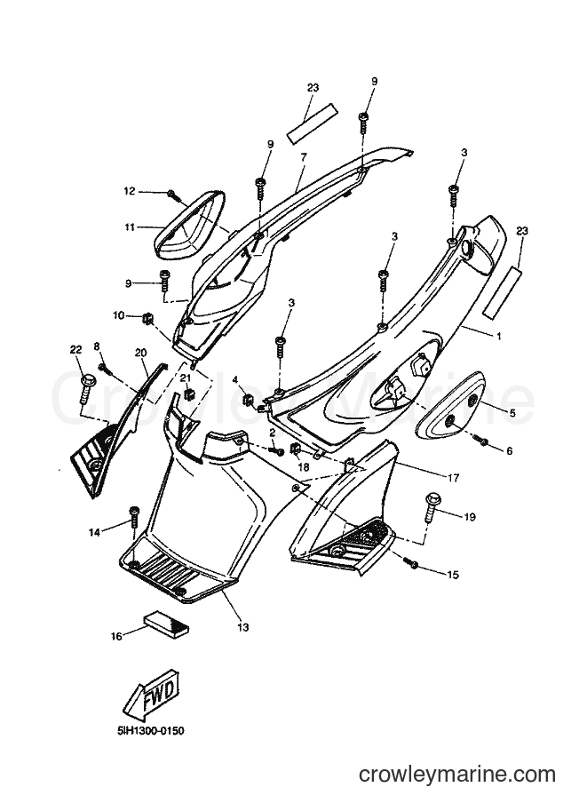 2000 Scooter EW50 - EW50 (5LH1) [010] - SIDE COVER