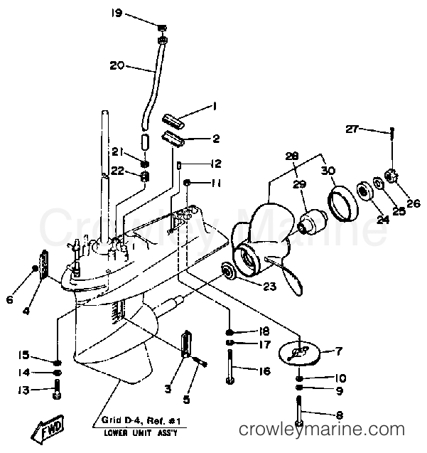 Yamaha Motors 40ESH - LOWER DRIVE 2