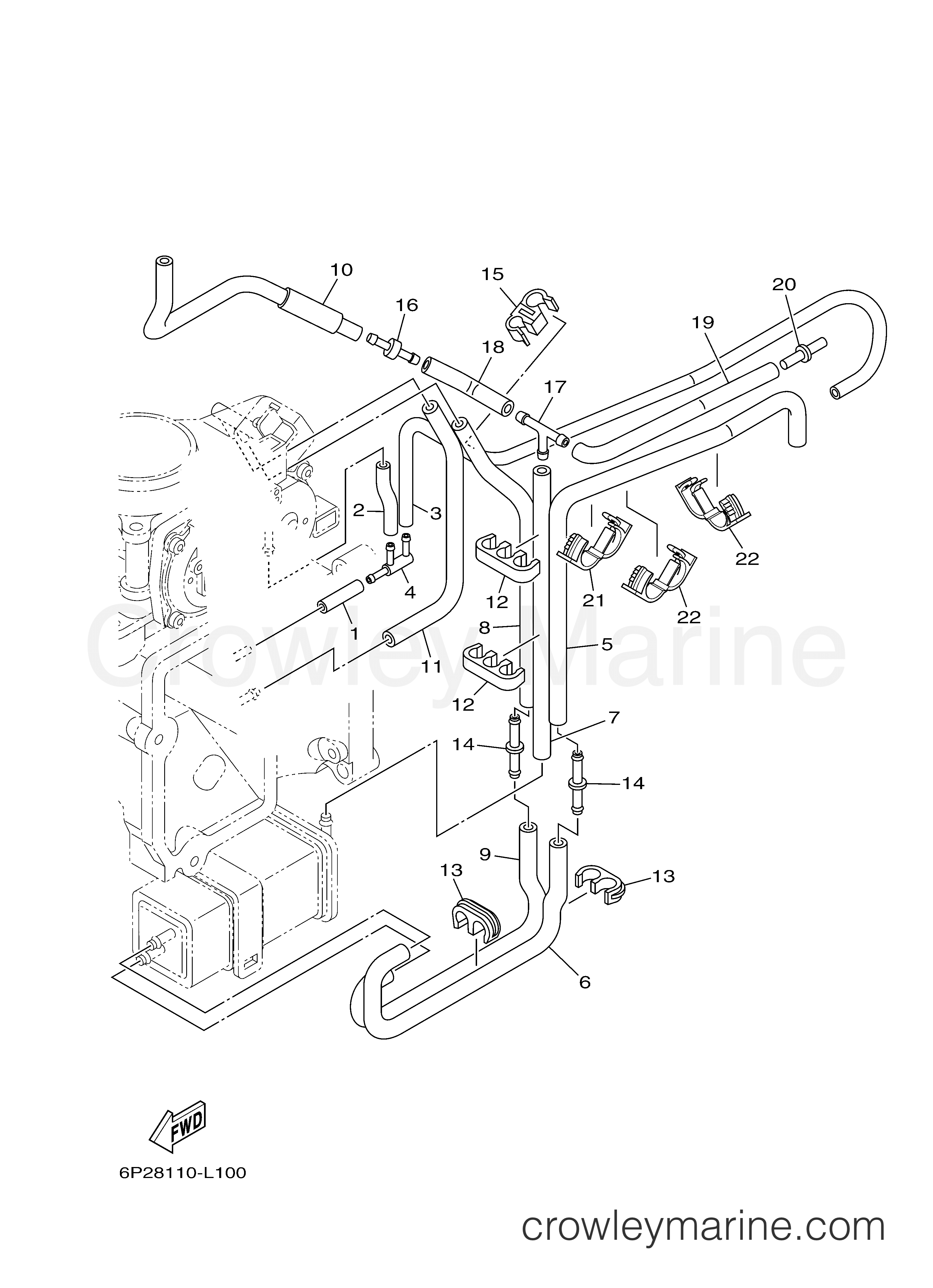 Yamaha Motors LF200XA - THROTTLE BODY ASSY 2