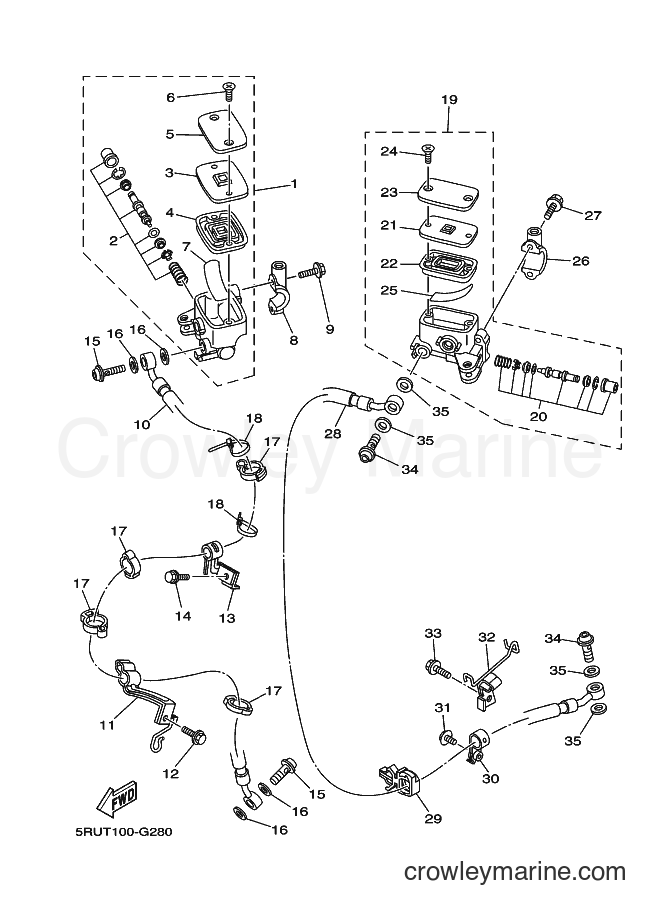 Yamaha Motors YP400 (34BS) [010] - FRONT MASTER CYLINDER