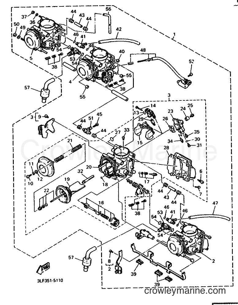 Yamaha Motors FZR1000 (3LG7) [999] - CARBURETOR