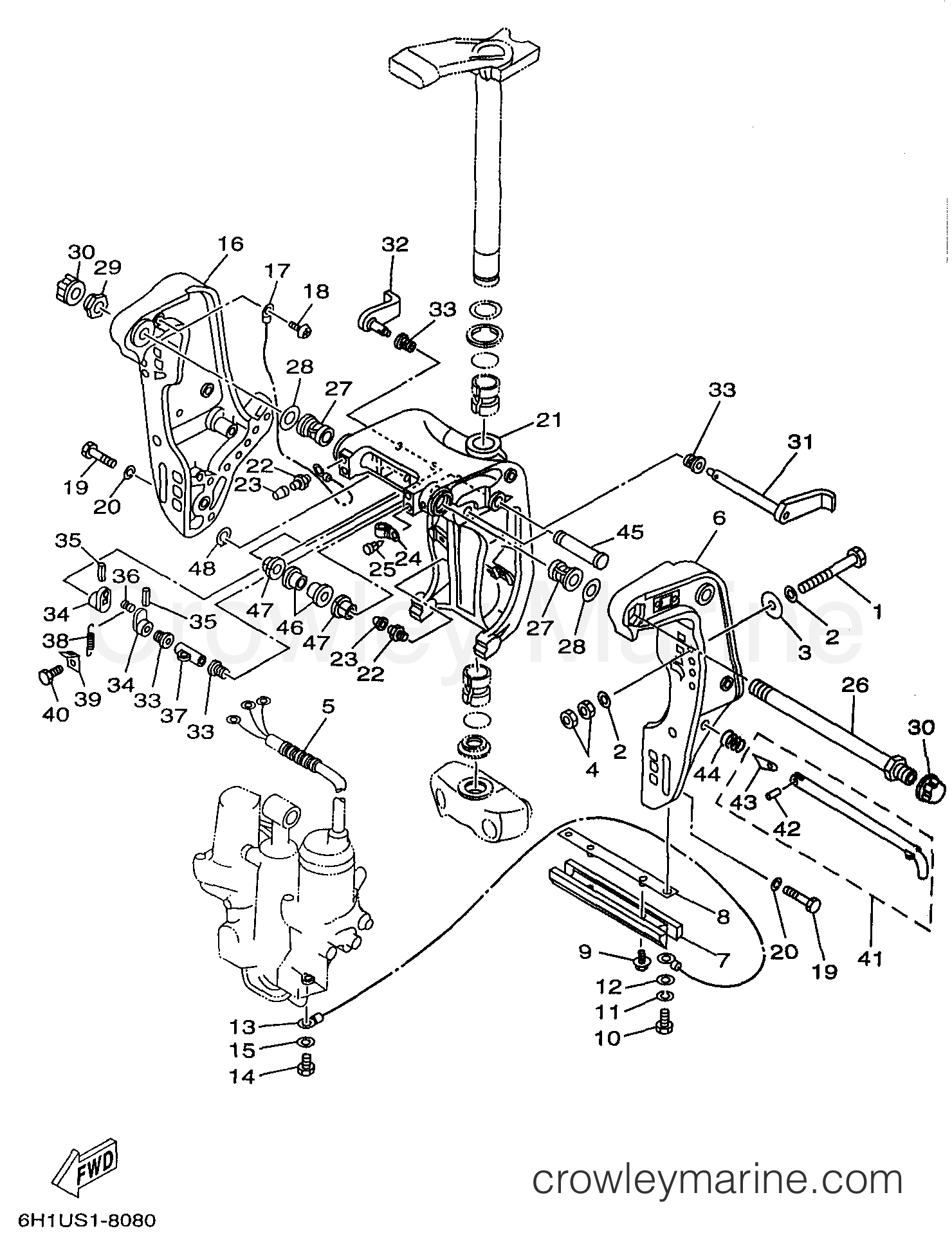 Yamaha Motors C90TLRX - BRACKET 1