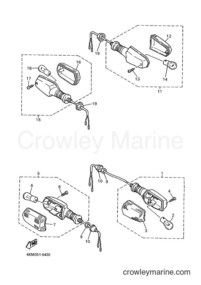 2002 Street Bike XJ900S - XJ900S (4KMD) [021] - FLASHER LIGHT