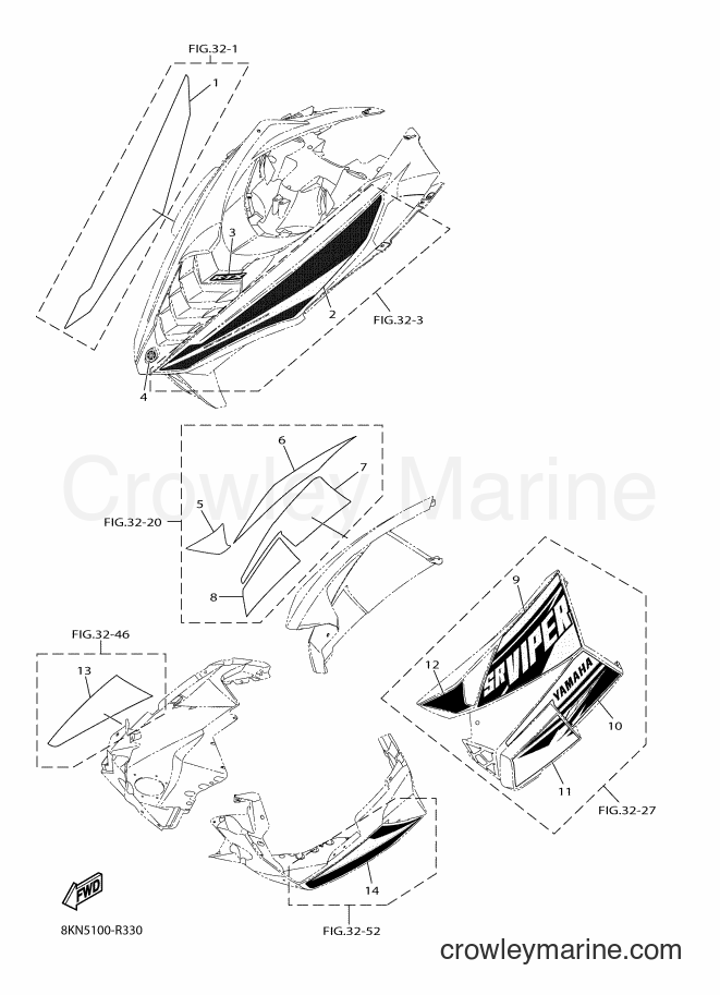 Yamaha Motors SRV10RL (8KN5) [010] - EMBLEM