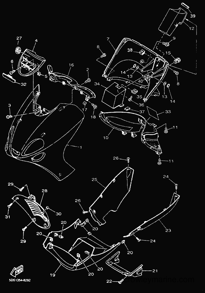 2000 Scooter YP125E - YP125E (5DSK) [010] - COWLING 1