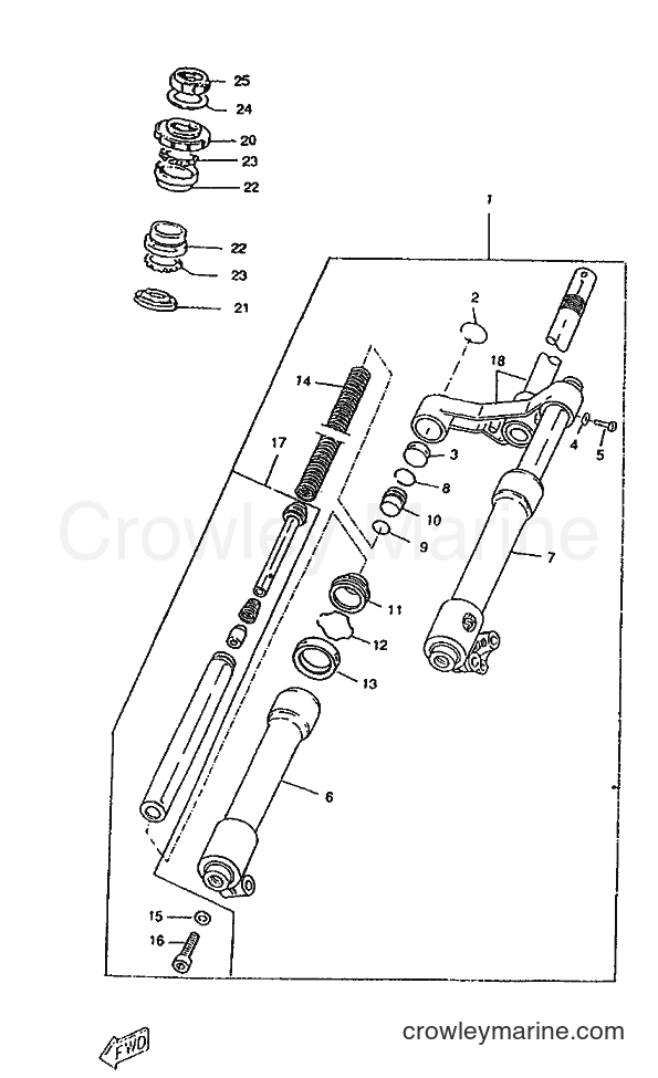 Yamaha Motors CW50RS (4VB2) [999] - FRONT FORK